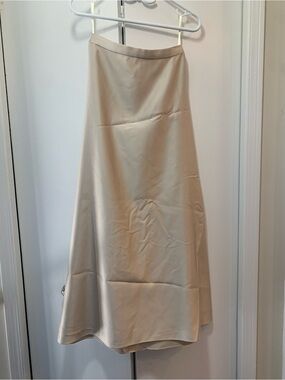Mori Lee 3-Piece Skirt Halter and Shawl Set in Golden Tan
